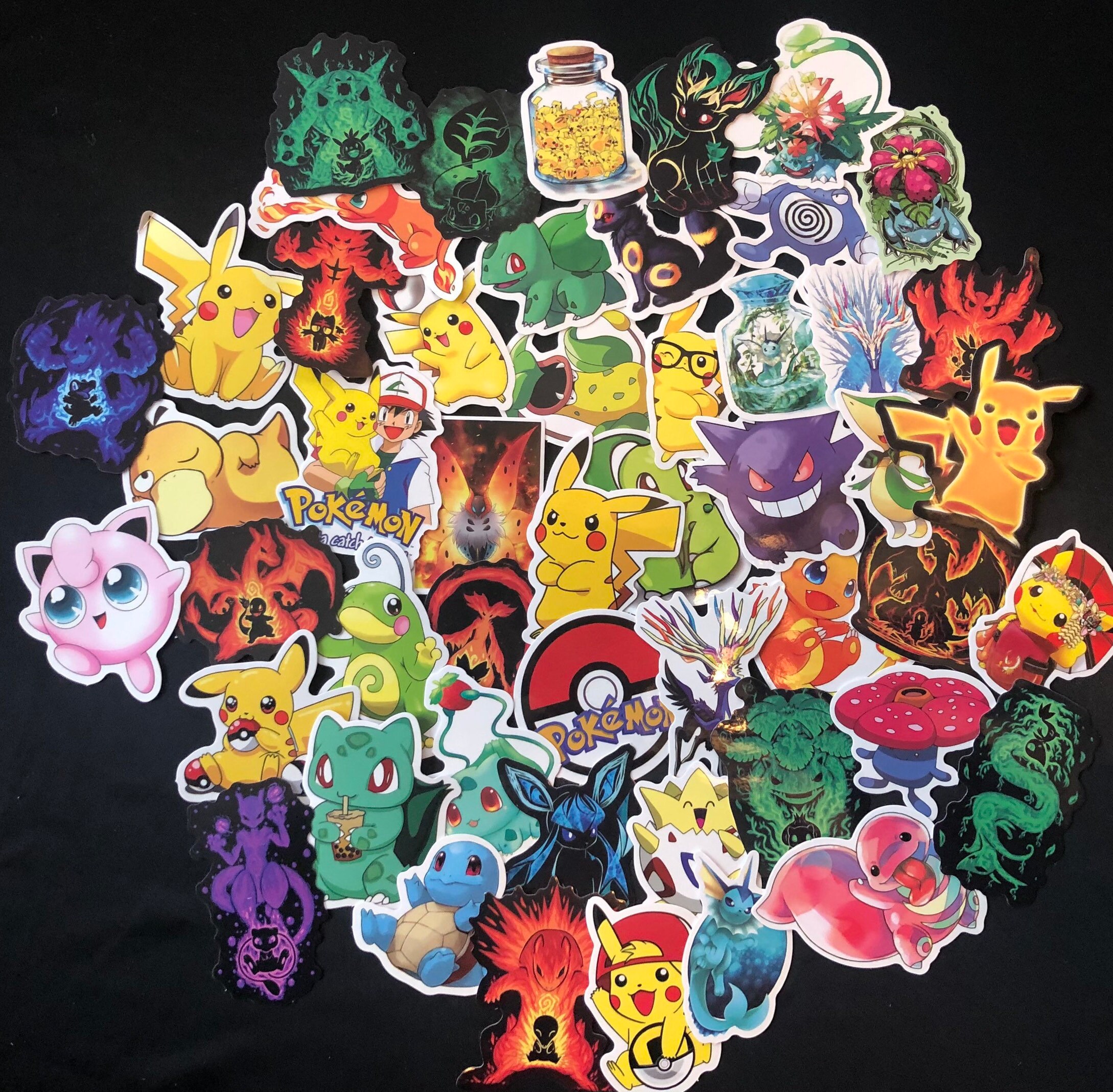 Pokémon Sticker Pack Custom Waterproof Decals Pikachu Random Etsy