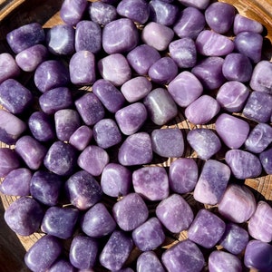 Lepidolite Tumble Rocks, Lepidolite Quartz Pocket  Stone, Crystal Tumble Rocks, High Quality.
