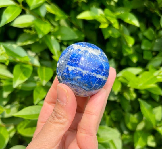 40 mm の大きなラピスラズリのオベリスク球、水晶玉。 - Etsy 日本