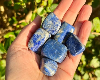 Lapis Lazuli Tumble Rocks, Lapis Lazuli  Pocket Stone, Crystal Tumble Rocks, High Quality.