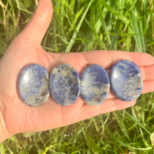 Sodalite Worry Stones, Sodalite Pocket  Stone, Handcrafted crystals, High Quality.