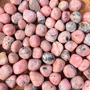 Rhodochrosite Tumble Rocks, Rhodochrosite Quartz Pocket  Stone, Crystal Tumble Rocks, High Quality.
