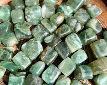 Green Fluorite Tumble Rocks, Green Fluorite Pocket Stone, Crystal Tumble Rocks, High Quality.