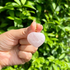 Rose Quartz Pendant, Necklace, jewellery, Gemstone, Natural Stone,