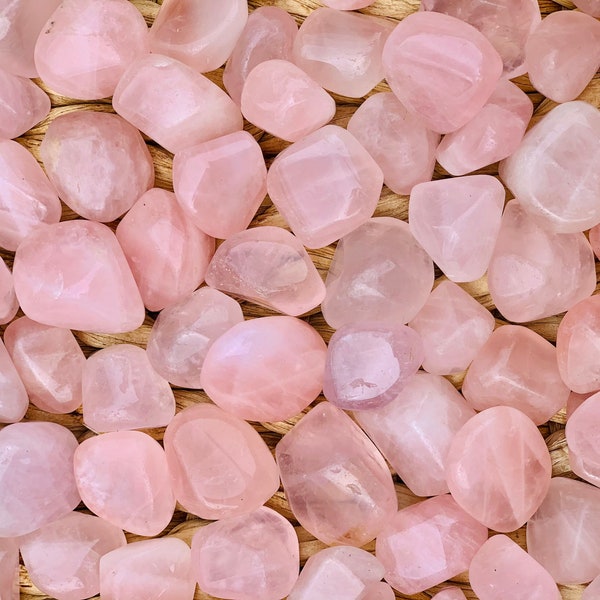 Rose Quartz Tumble Rocks, Rose Quartz Pocket Stone 25-35mm , Crystal Tumble Rocks, High Quality.