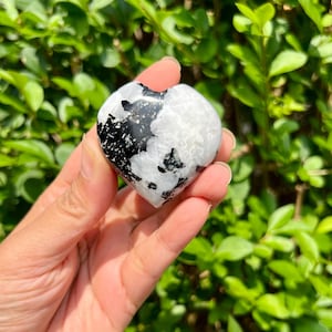 Rainbow Moonstone Heart Palm Stones, natural stone, Blue Flash, Healing Stone