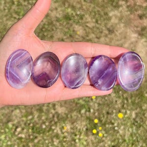 Amethyst Worry Stones, Amethyst Pocket  Stone, Handcrafted crystals, High Quality.