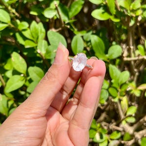 Clear Quartz Crystal Ring ~ Oval Shape, Adjustable ring, Crystal Ring, Clear Quartz Crystal, Clear Quartz Jewellery, Quartz jewelry