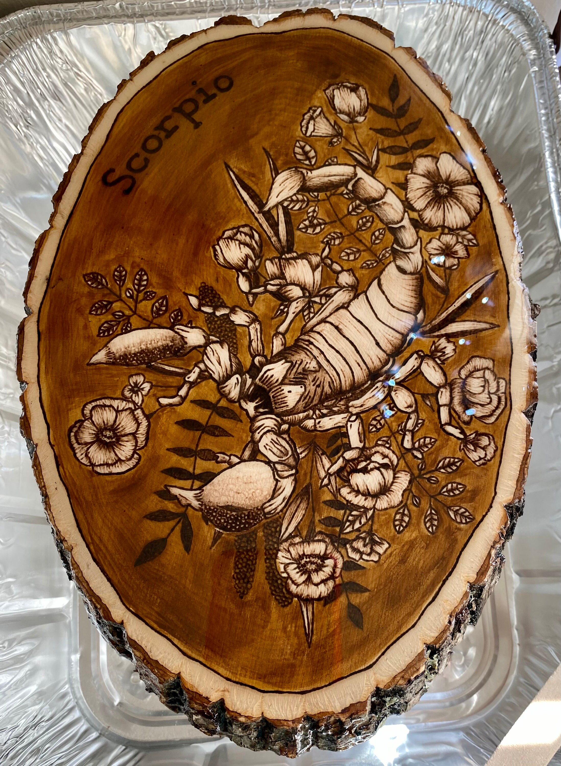 Custom Zodiac Astrology Wood Burning Art Etsy