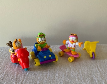 Vintage McDonald's Happy Meal Toys 1988 Garfield Various Sealed ~ Unused 