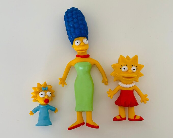 Vintage the Simpsons Bendable Action Figures Vintage Jesco Simpsons