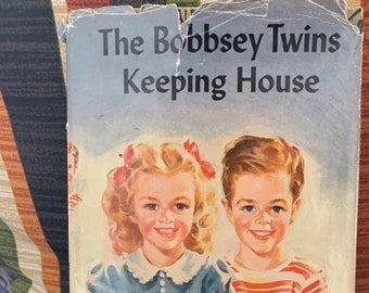 Livre The Bobbsey Twins Keeping House - vintage 1925 - livre Bobbsey Twins vintage