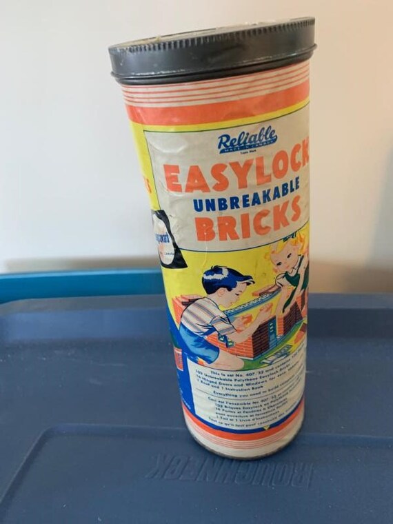 vintage plastic building blocks