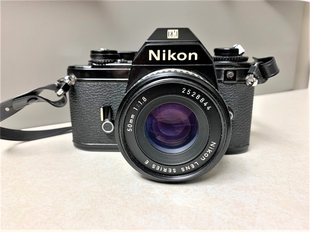 Nikon EM 35mm Film Camera Made in Japan With Extra Lens Etsy