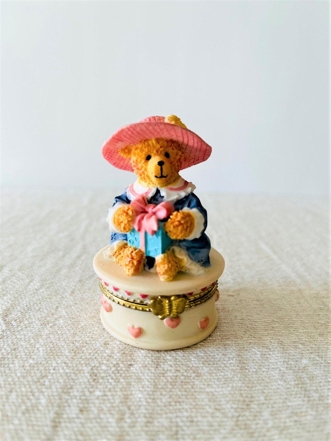 Avon Hat Box Teddies Days of the Weekfriday's Bear Etsy