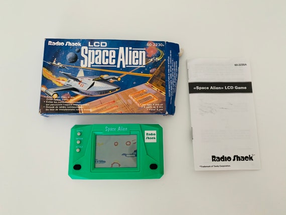 Vintage Space Alien Radio Shack Handheld LCD Game Etsy New Zealand