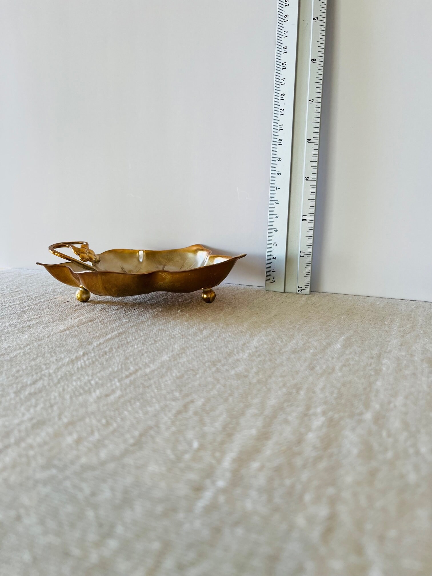 Trinket Tray Footed WMF IKORA Germany EP Brass Gold Toned - Etsy