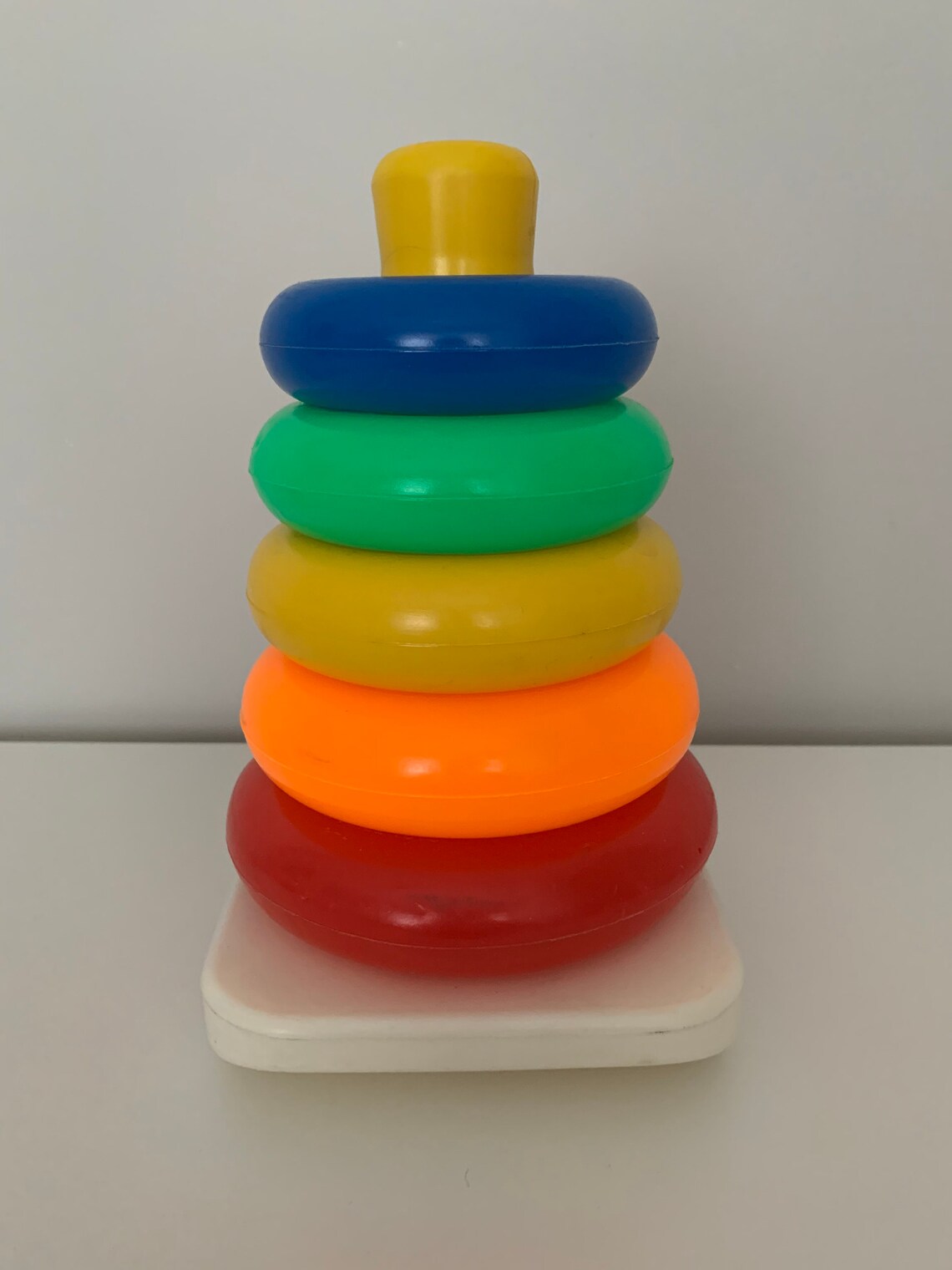 Vintage Fisher Price Rock A Stack Plastic Rings Toy Vintage Etsy