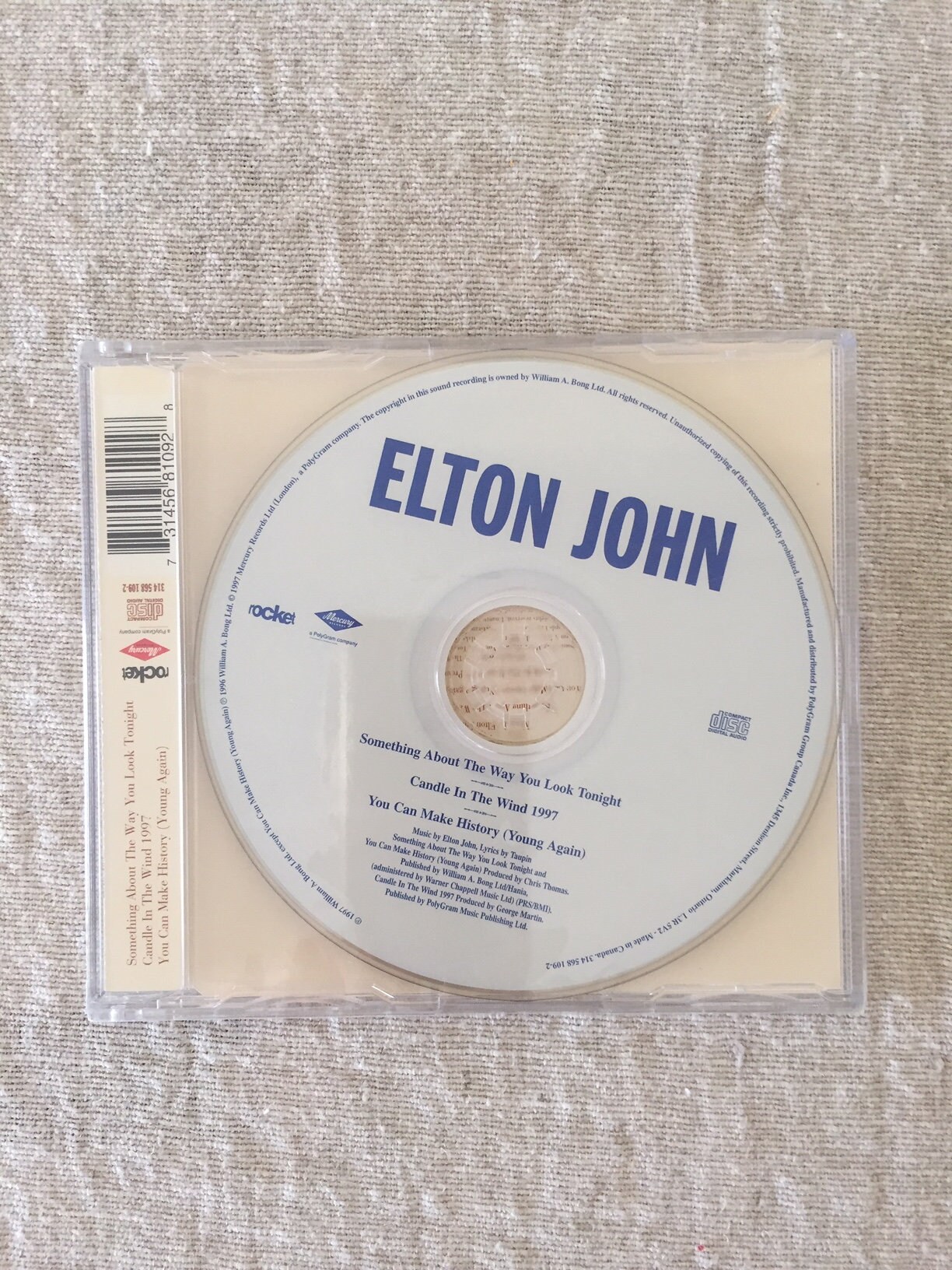 Candle In The Wind Diana Traduction CD Elton John Commemorative for Princess Diana Candle In The - Etsy France