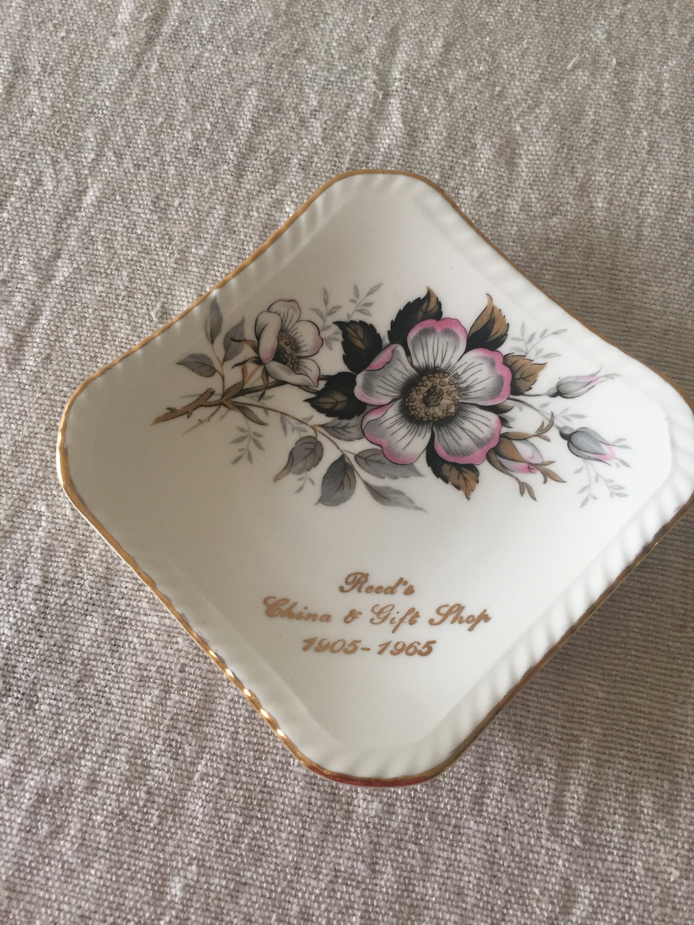 Reeds China And Gift Shop Promotional Trinket Dish - Etsy