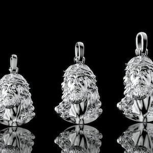 Sterling Silver Jesus Pendant Necklace: Hip Hop Religious Jewelry