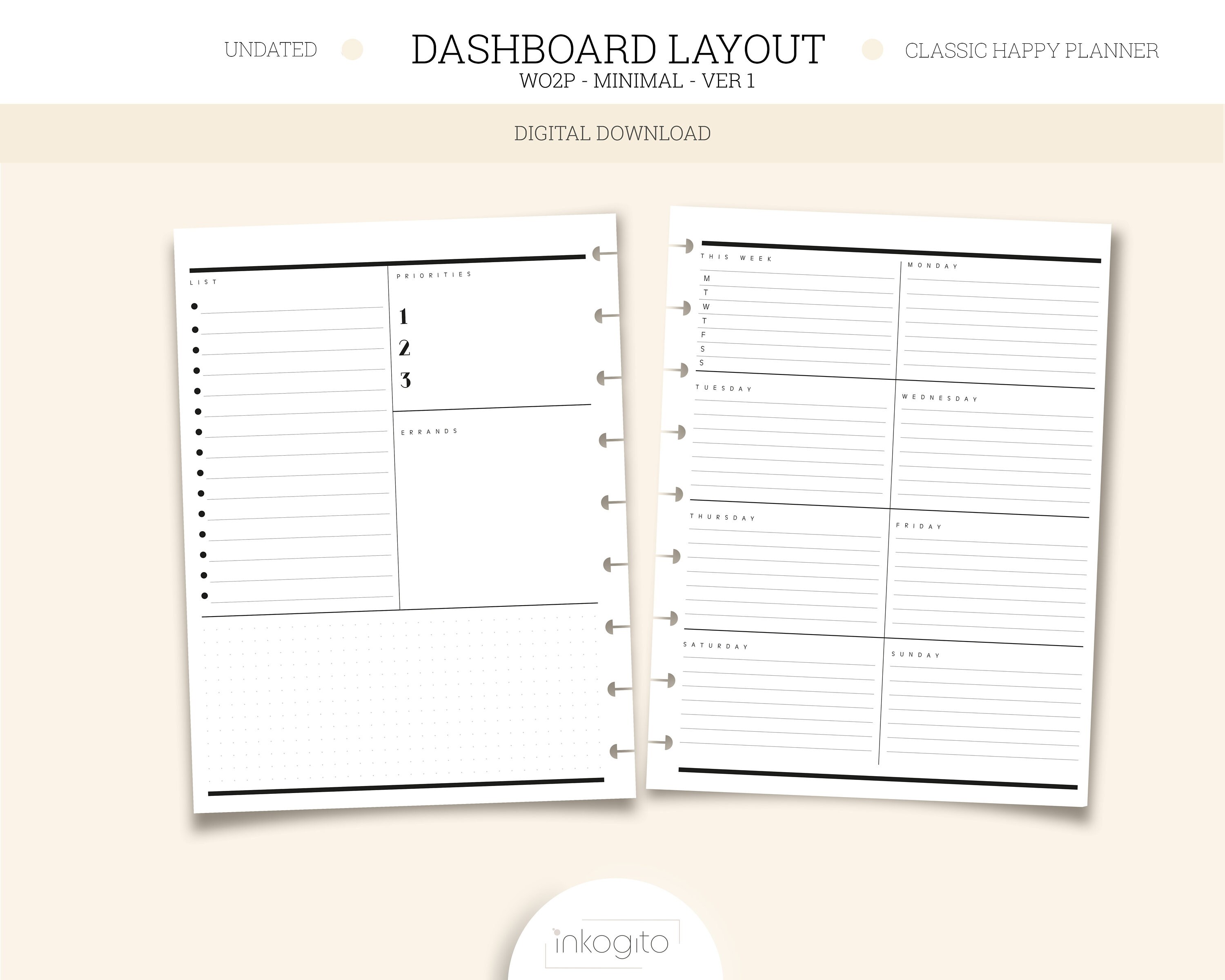 Free Printable Happy Planner Dashboard Layout Free Di vrogue.co