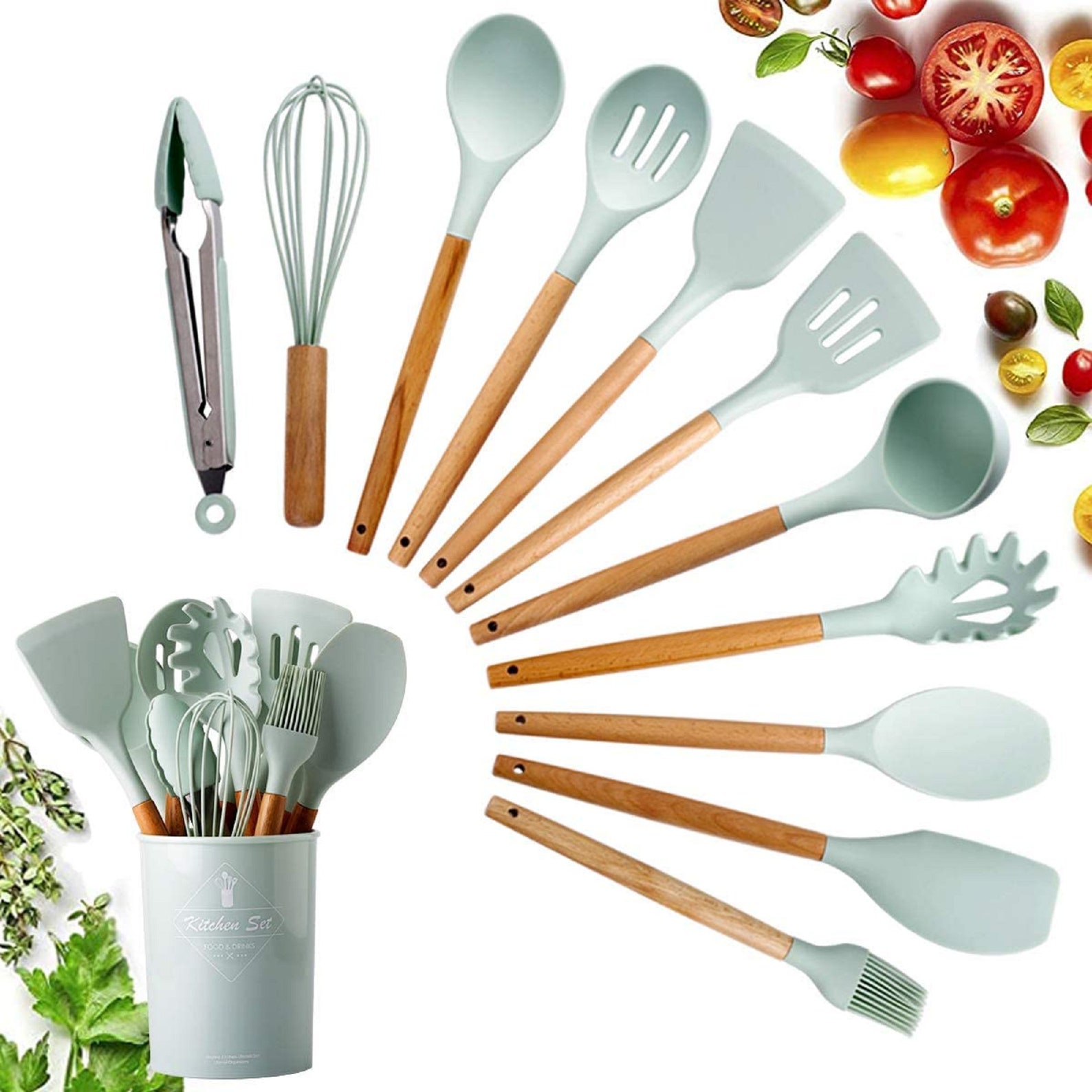 12pcs Kitchen Utensil Set High Quality Silicone Cooking Tools Etsy