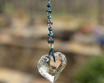 Heart Sun Catcher, Rainbow Maker, Prisms, Home Decor.
