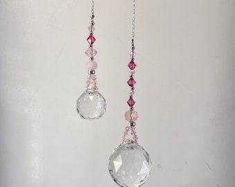 Crystal Sun Catchers, Pink, Rainbow Makers, Prisms