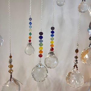 Chakra Sun Catcher, Prism, Rainbow Maker, rearview mirror