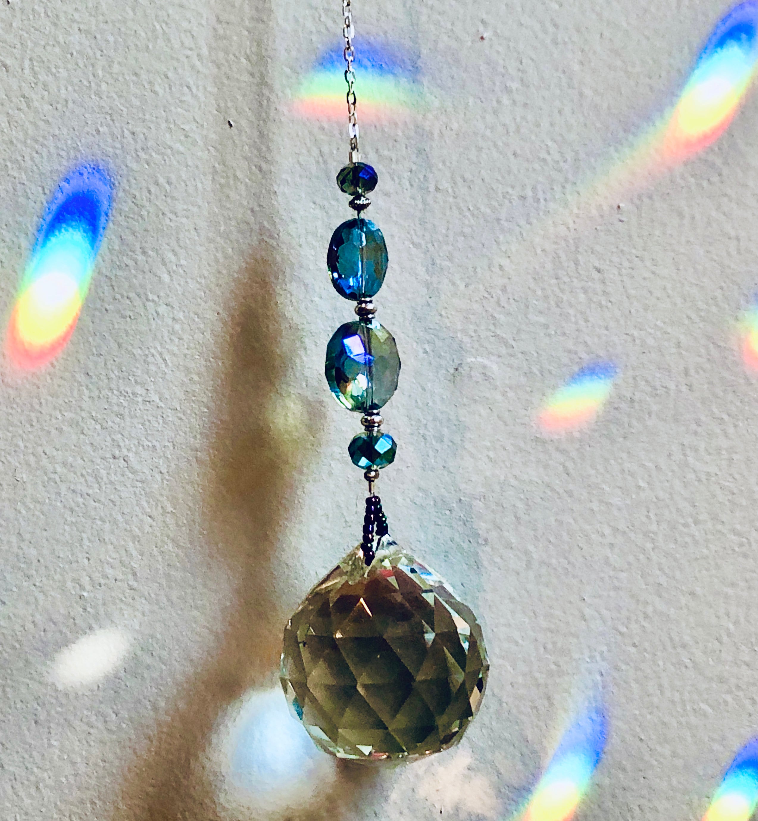 Crystal Sun Catchers Window Rainbow Makers Prism Rearview Etsy