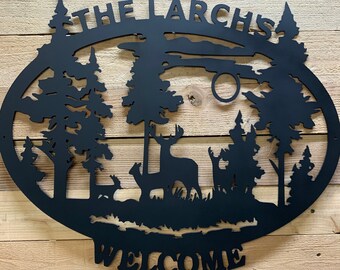 Deer Welcome Sign