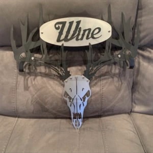 Personalized METAL BOW HOLDER, Custom bow holder for wall, monogram bow holder, metal bow rack