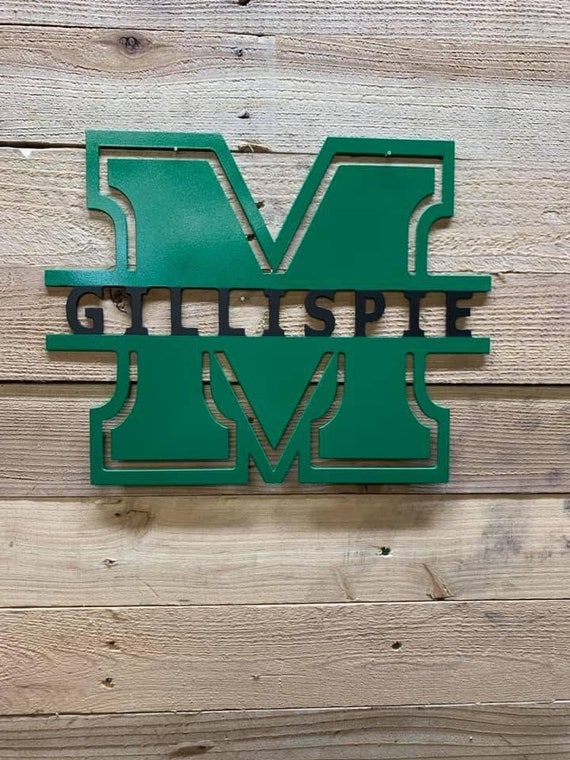 Marshall University Monogram - Etsy