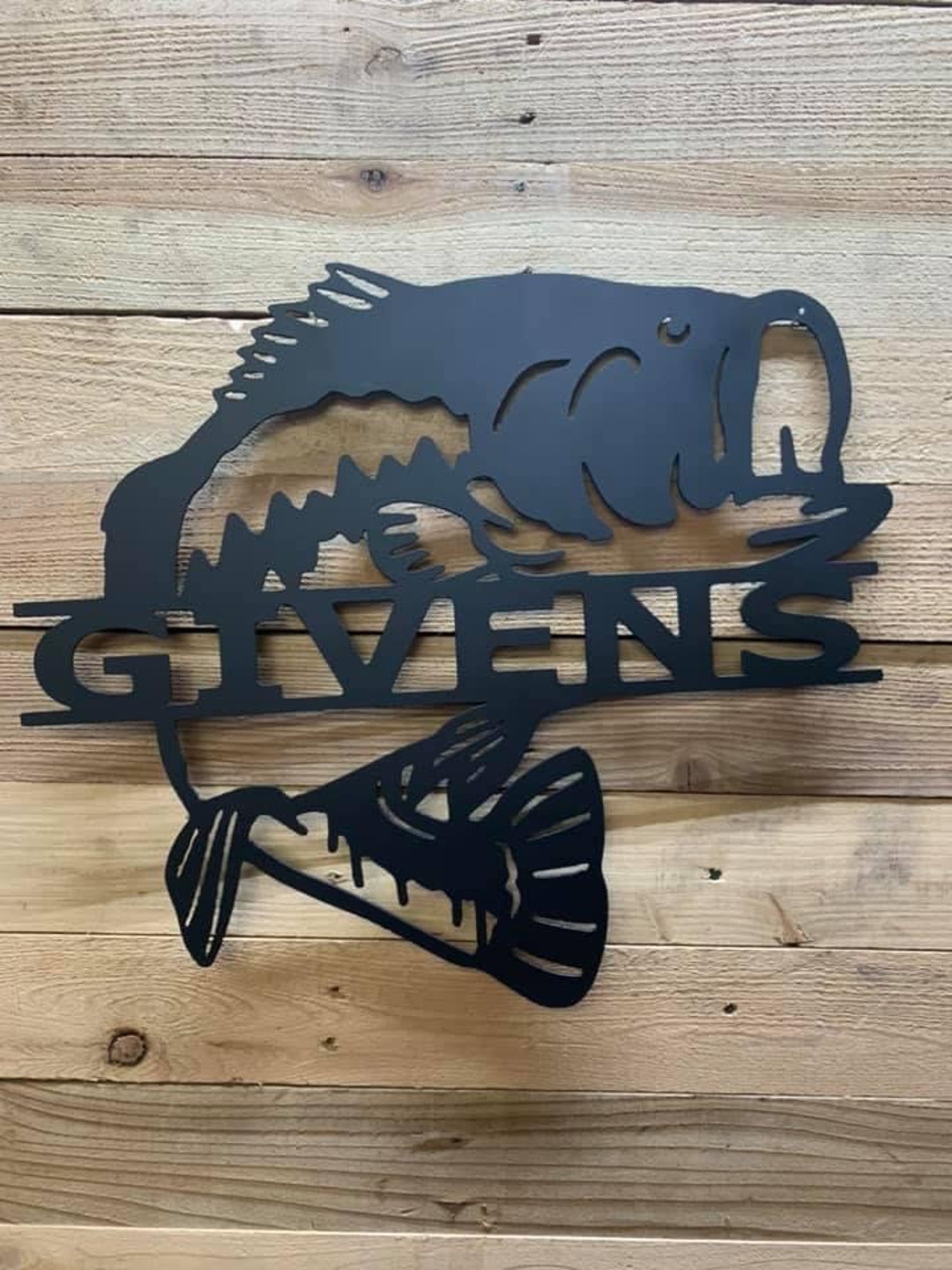 Personalized Jumping Fish Monogram Sign: 16-inch - Etsy