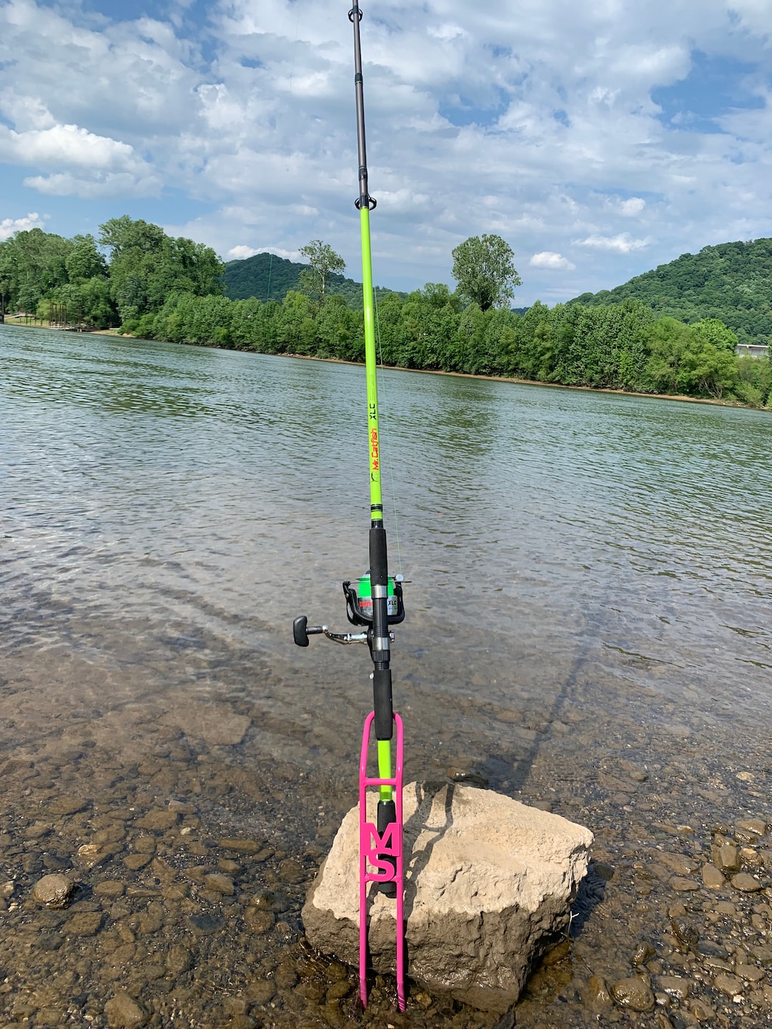 Custom Fishing Rod Holder. Catfish Bank Fishing Fathers Day Etsy