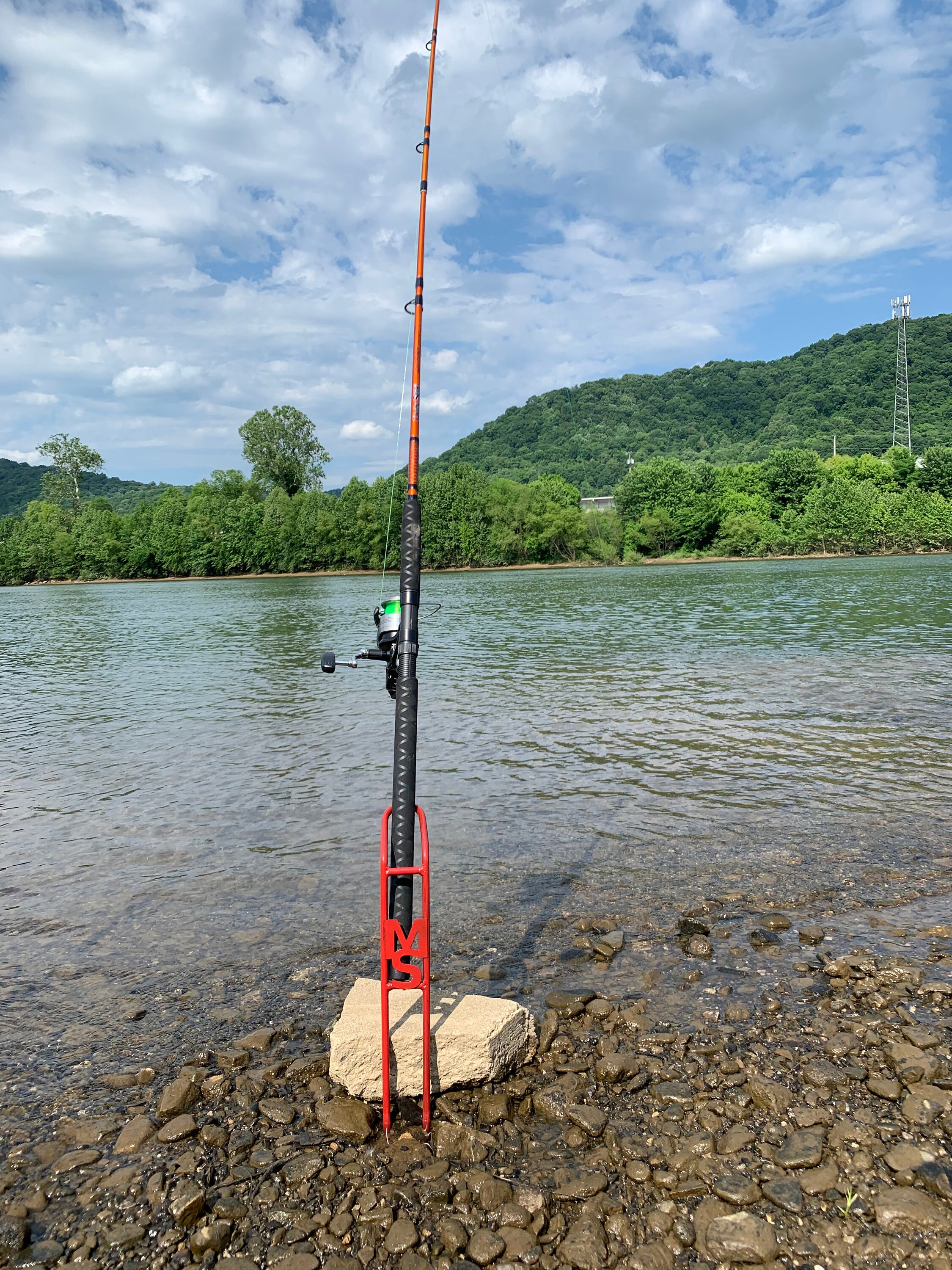 Custom Fishing Rod Holder. Catfish Bank Fishing Fathers Day Etsy
