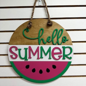 Accroche-porte pastèque Hello Summer