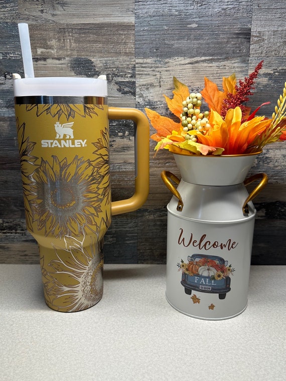 Sunflowers Custom Stanley Adventure Quencher 40 oz tumbler