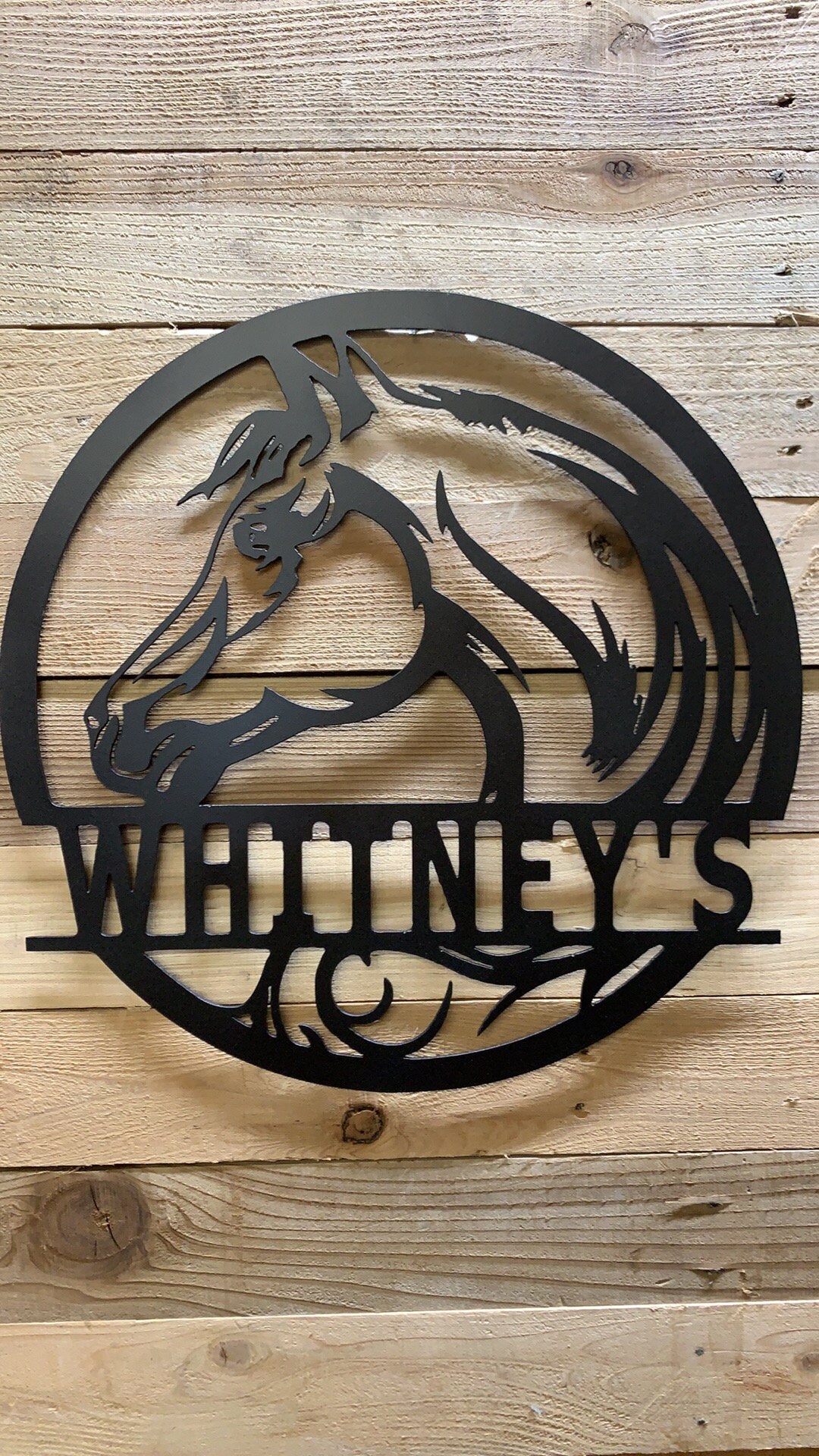Horse Head Personalized Sign