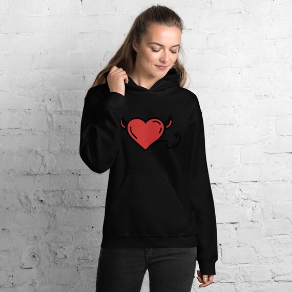 Devil hoodie with online horns and tail