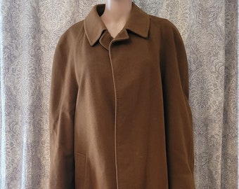 Pronto-Uomo 100% Cashmere Knee Length Coat Size 40 - PLEASE READ Item's Description/Details for Condition Notes