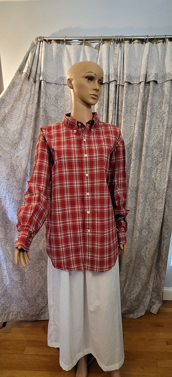 IZOD Button Down, Button Down Collar Plaid Shirt -