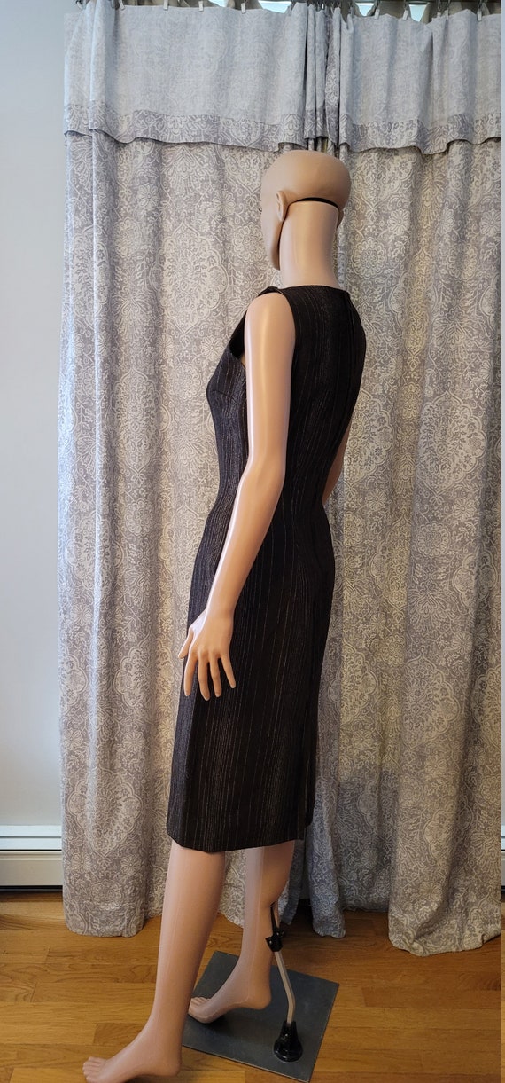 Vintage 1950 Brown Wool Dress Abby Michael Ltd by… - image 3