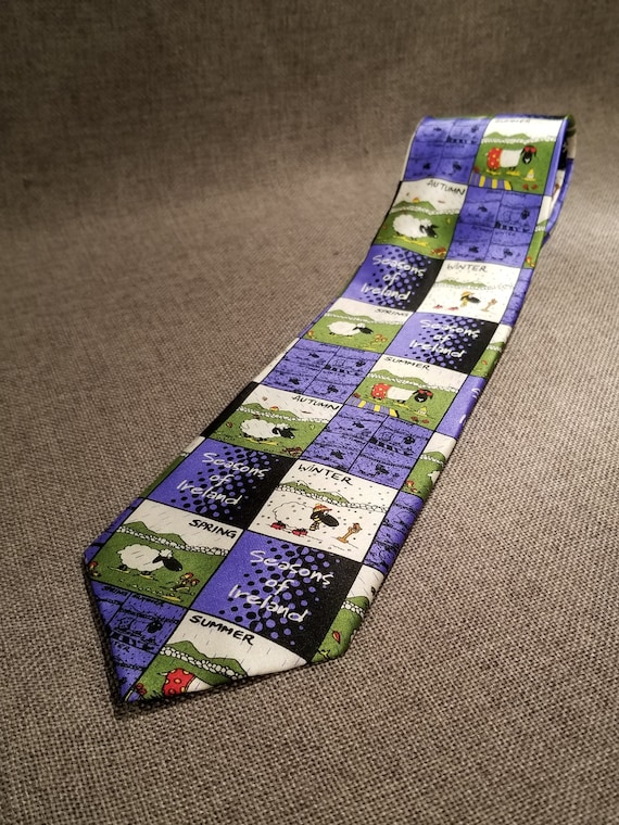 Cara Craft Ireland - Seasons of Ireland Silk Tie - image 1