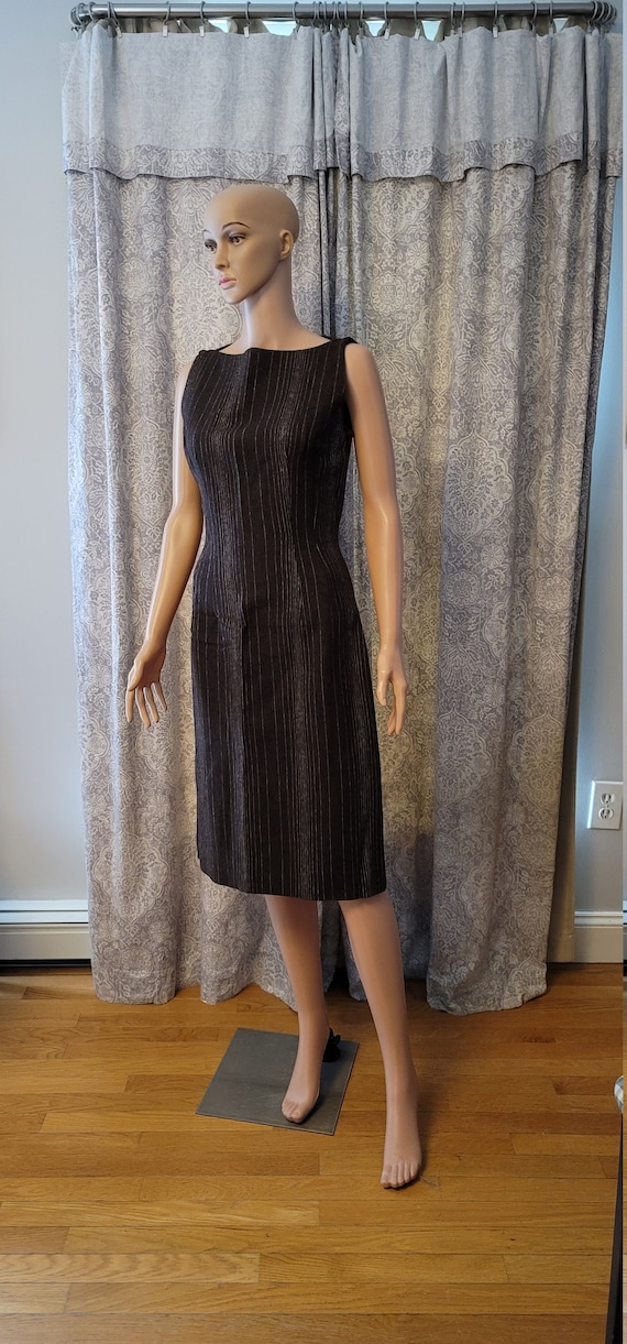 Vintage 1950 Brown Wool Dress Abby Michael Ltd by… - image 1