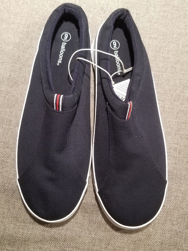 Balloons Navy Blue Slip on Canvas Sneakers New With Tag - Etsy