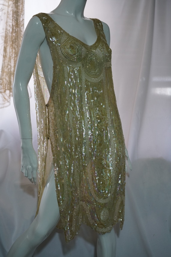 Navy Sparkly 1920s Dress with Sequins main image 1