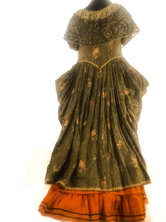 Antique 1920s dress, 18th century historic costum… - image 9