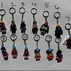 Pirate anime keychains